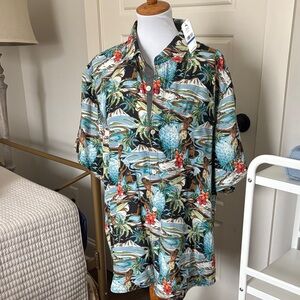 Tommy Bahama Multicolor Tropical Print Shirt